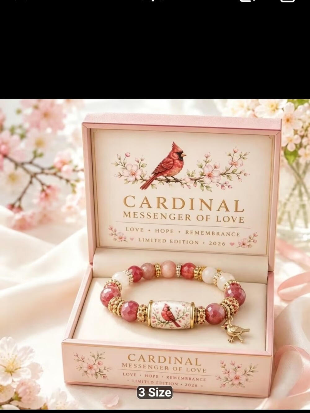 New Spring Garden Cardinal Bracelet -1456-0000